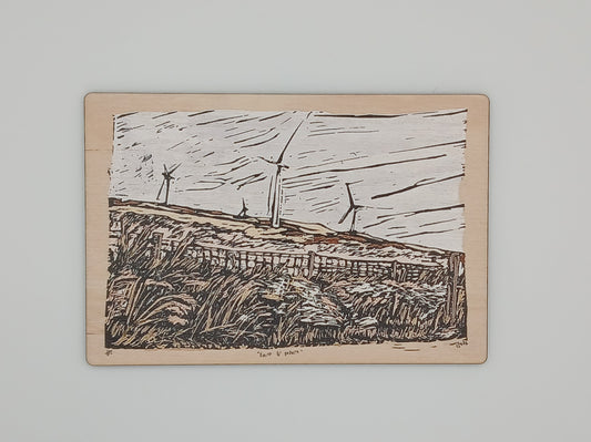 Cycling Views Wooden Postcard "Cairn O' Mount"